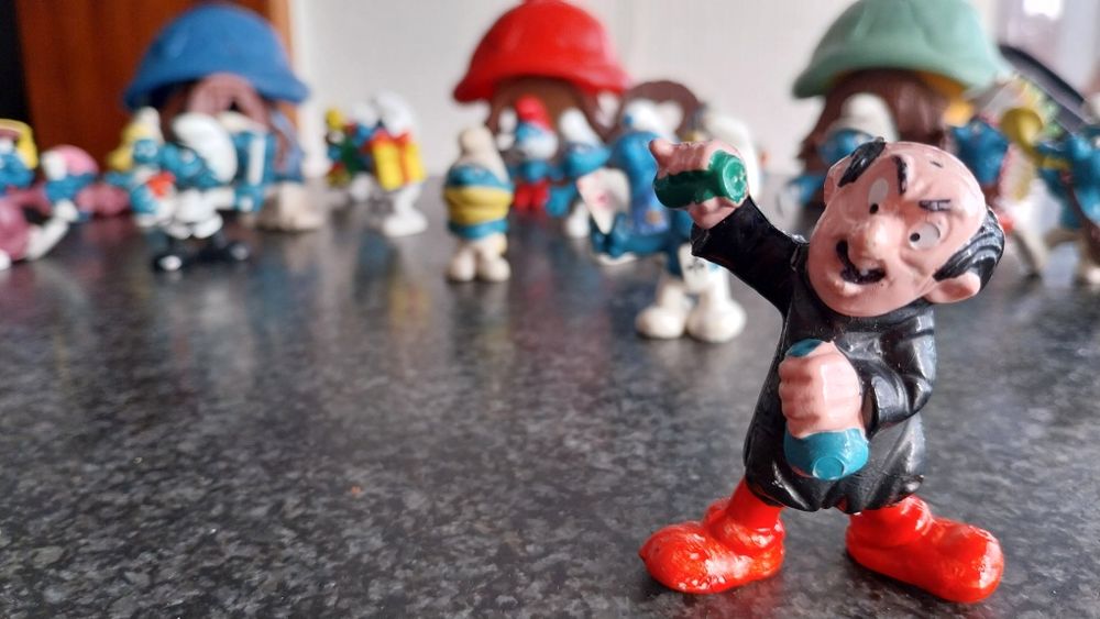 Bonecos em pvc dos Estrumfes/Smurfs