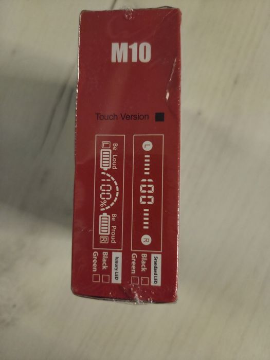 Bezprzewodowe słuchawki douszne M10 TWS.