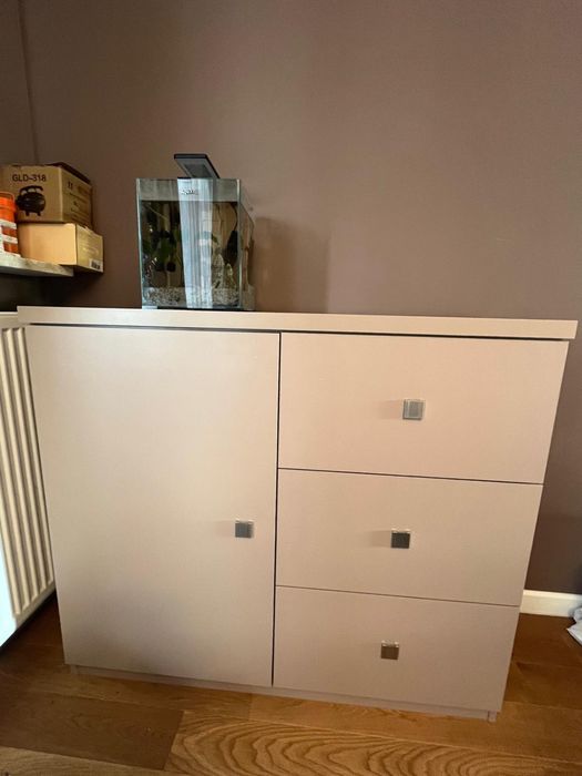 Funkcjonalna komoda 120x40x105 cm; kolor kawowy; transport gratis