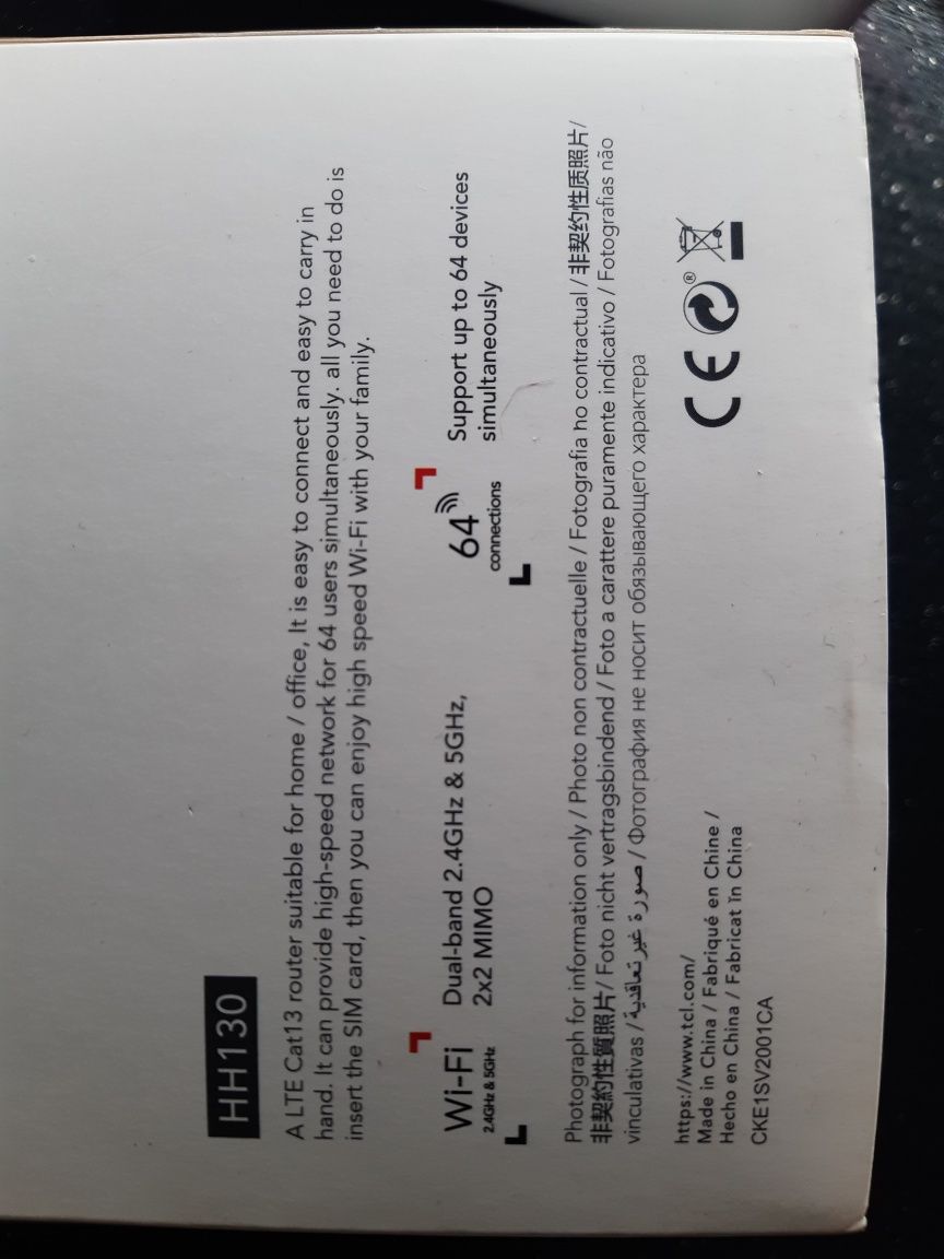 Router TCL LINKHUB LTE Cat13 (hh130)