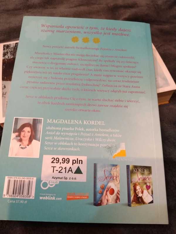 Serce w obłokach Magdalena Kordel książka