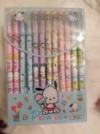 12 sztuk długopisów Pochacco Cinnamoroll Kuromi Hello Kitty Cinnamorol