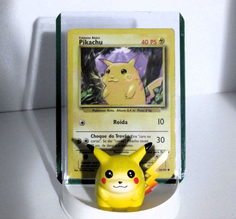 Pikachu + Carta Pikachu Pokémon Vintage