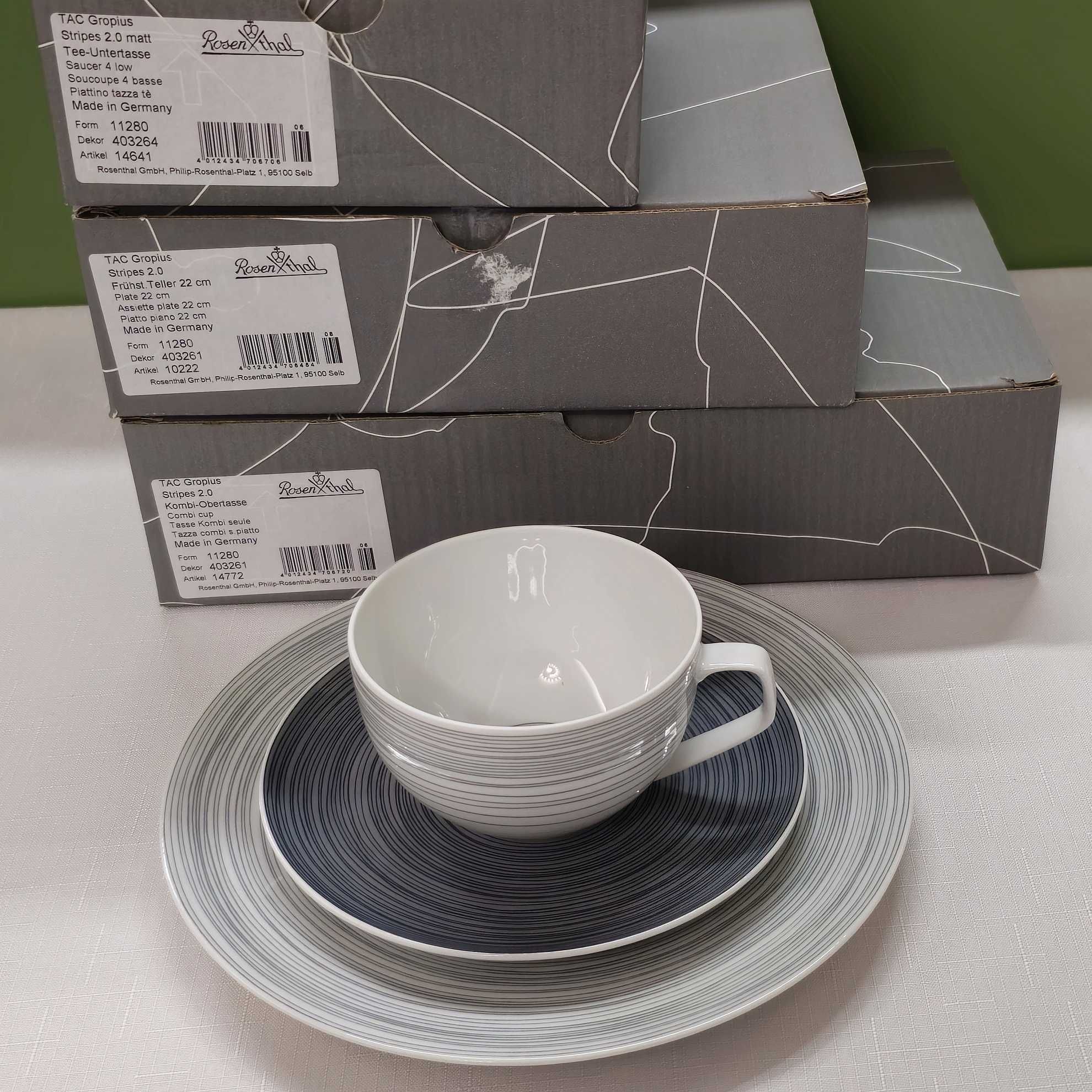 Rosenthal TAC Gropius 2.0 zestaw 12 el. NOWY ORYGINALNY pudełka torba