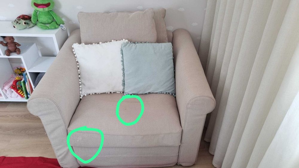 Poltrona GRÖNLID IKEA 1 Lugar - Hillared Bege - Como Novo!