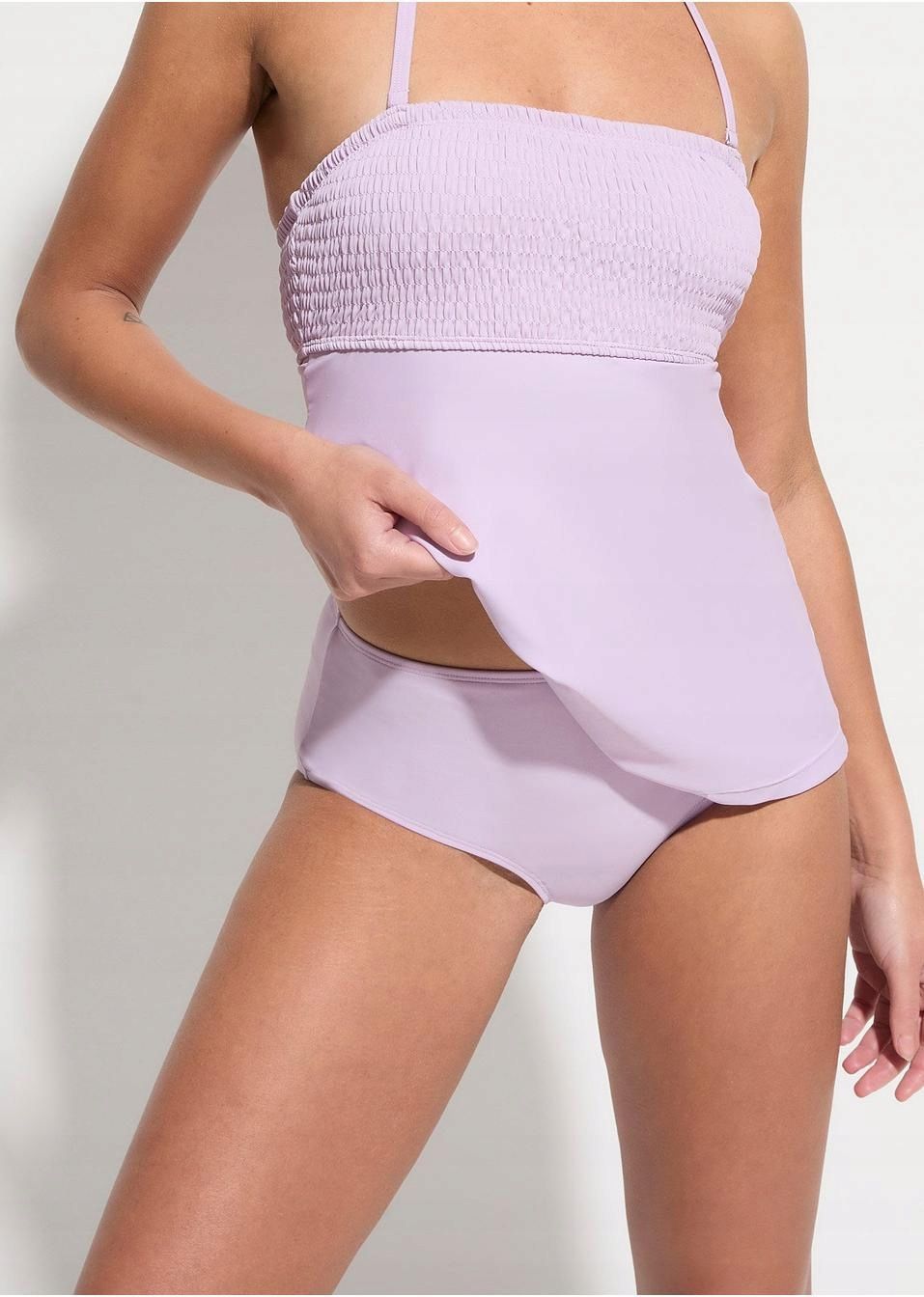 B.P.C tankini liliowe z figami 40.