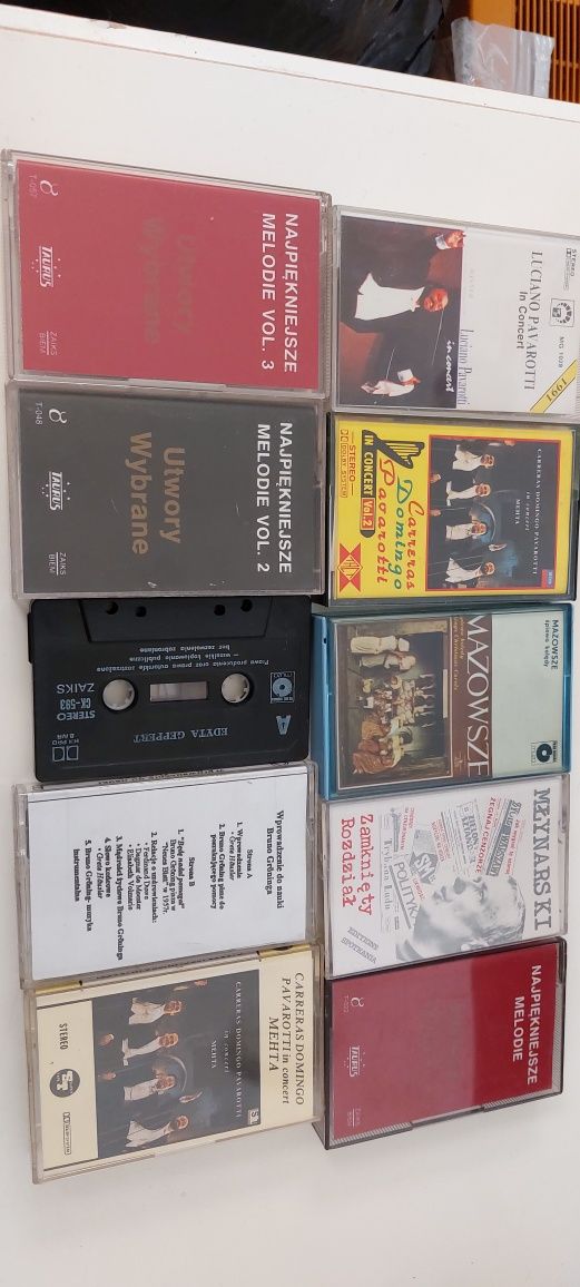 Pavarotti Mazowsze kolędy klasyka itp kasety