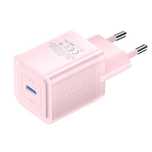 Ładowarka Sieciowa, Vention, Fepp0-Eu, Usb-C, 20W, Gan (Różowa)