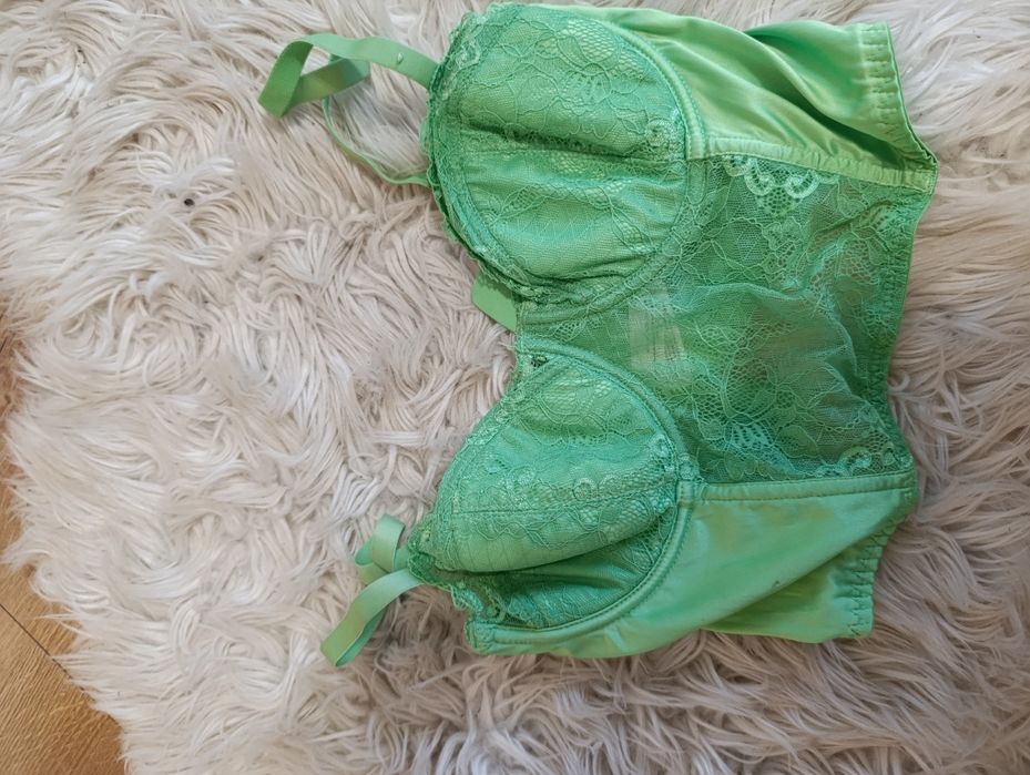 Gorset bielizna erotyczna kobieca Ala satynowy 80D sexy kobiecy