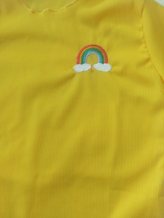 Футболка дитяча жовта і червона