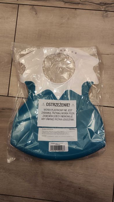 Miękki śliniak wodoodporny z kieszonką kolor szmaragdowy Thermobaby