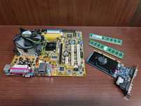 płyta P5VD2-MX + 1,5GB RAM + E4400+ CHŁODZENIE + GRAFIKA P1310
