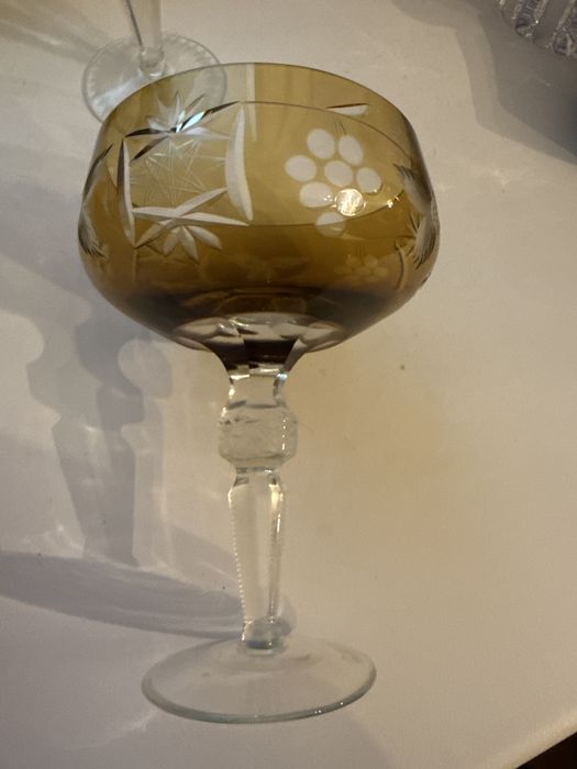 Kryształowe kieliszki PRL