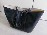 Duża czarna torba shopper Zara