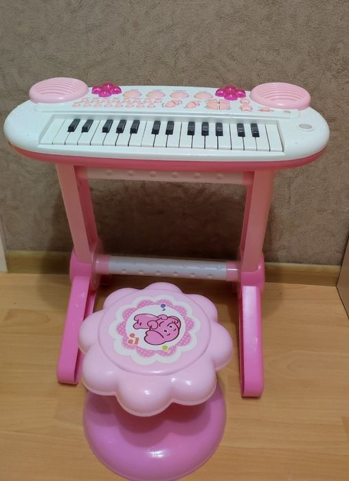 Синтезатор детский со стулом, пианино, синтезатор дитячий