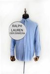 Koszula męska niebieska kratka Ralph Lauren bawełna xxl