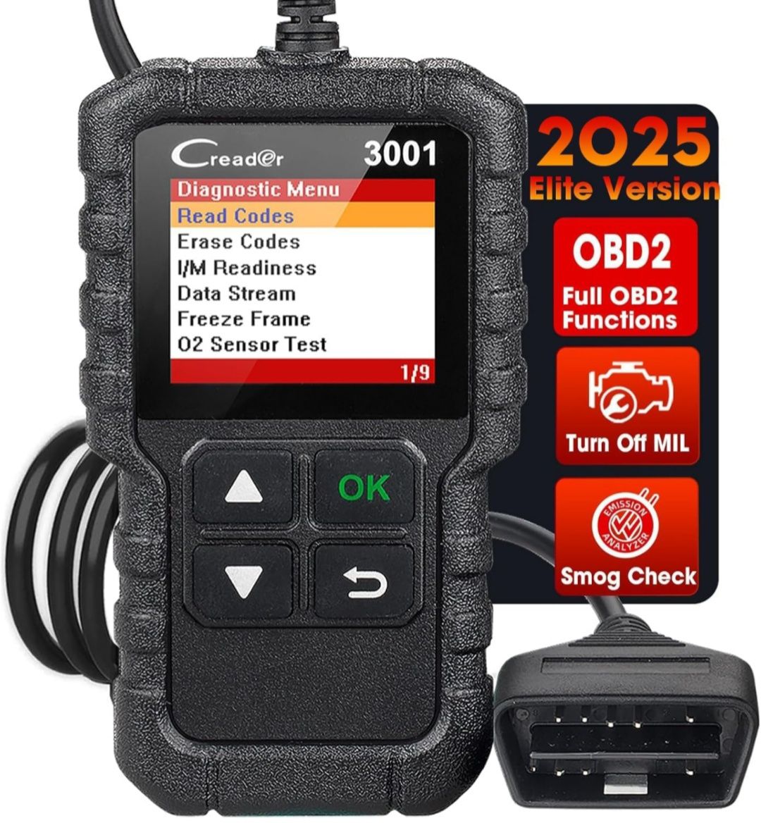 Leitor OBD2 Creader 3001 - Diagnóstico Automóvel