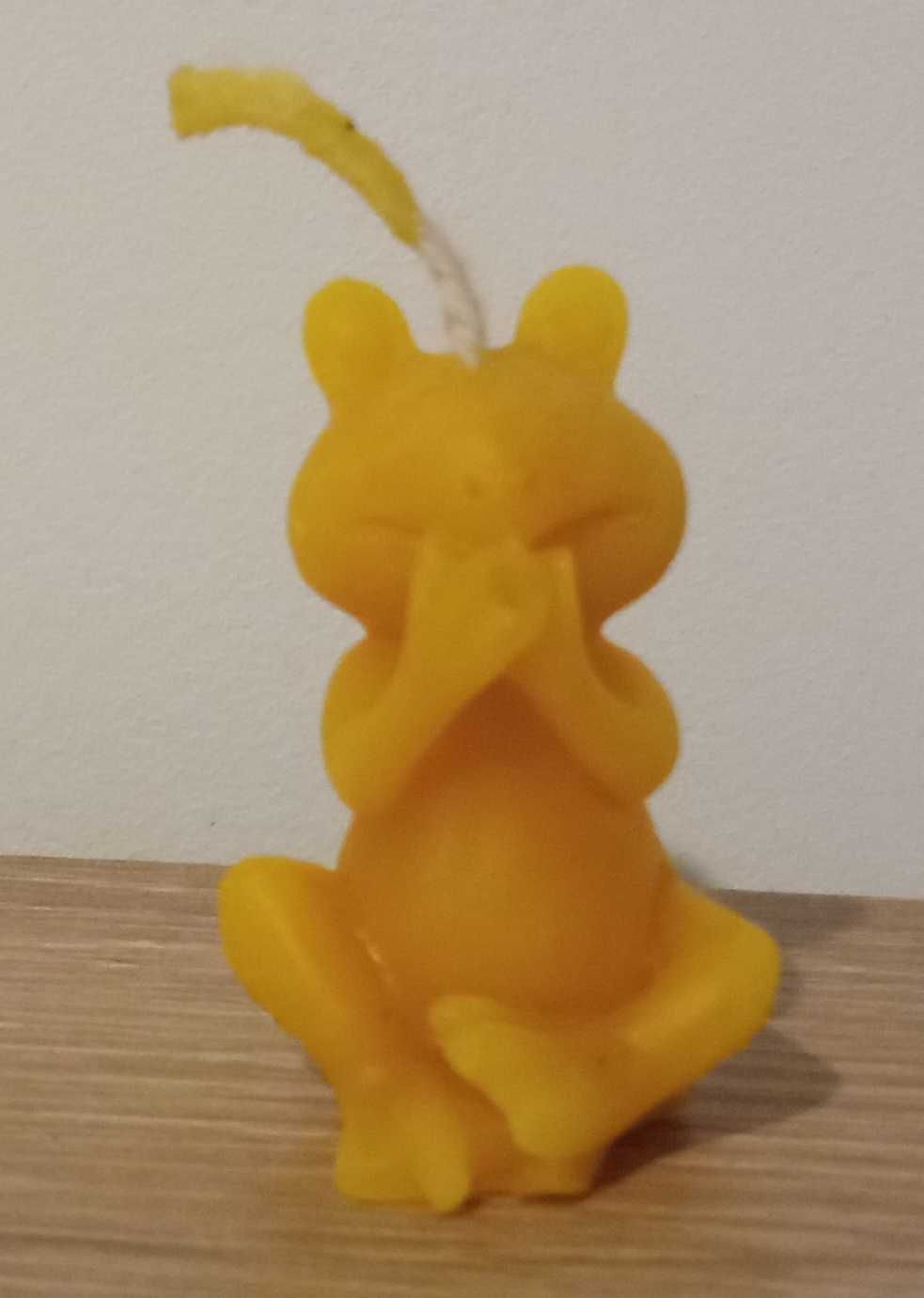 woskowa figurka żaba