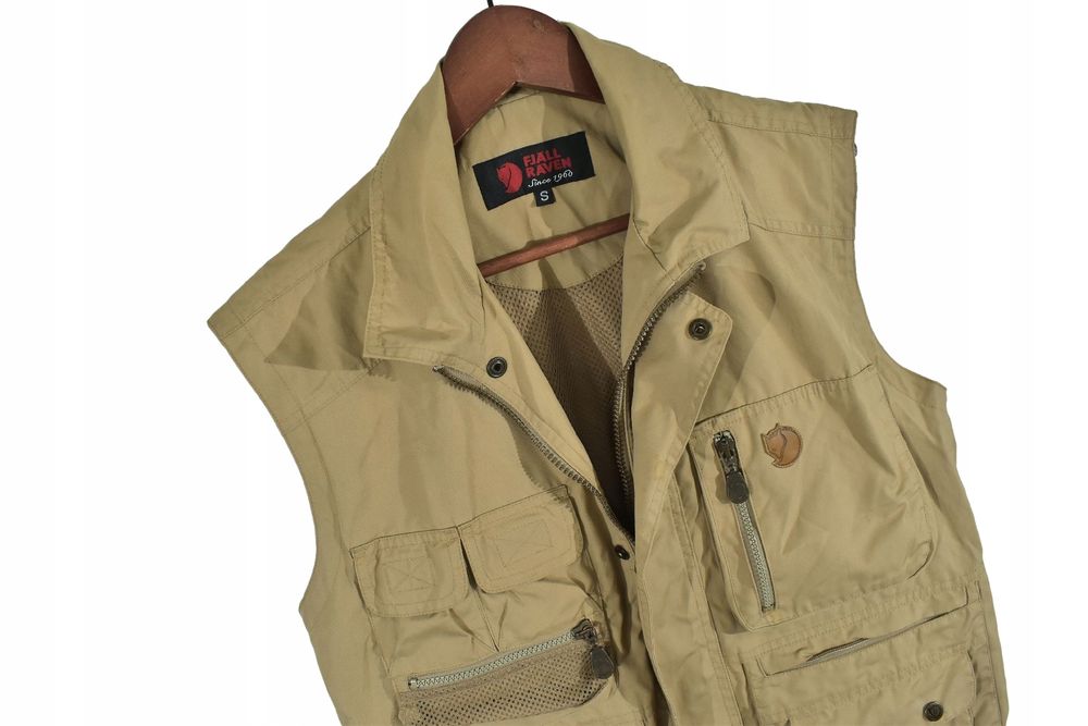 Fjällräven Męska Kamizelka Trekkingowa Beżowa Rozmiar S