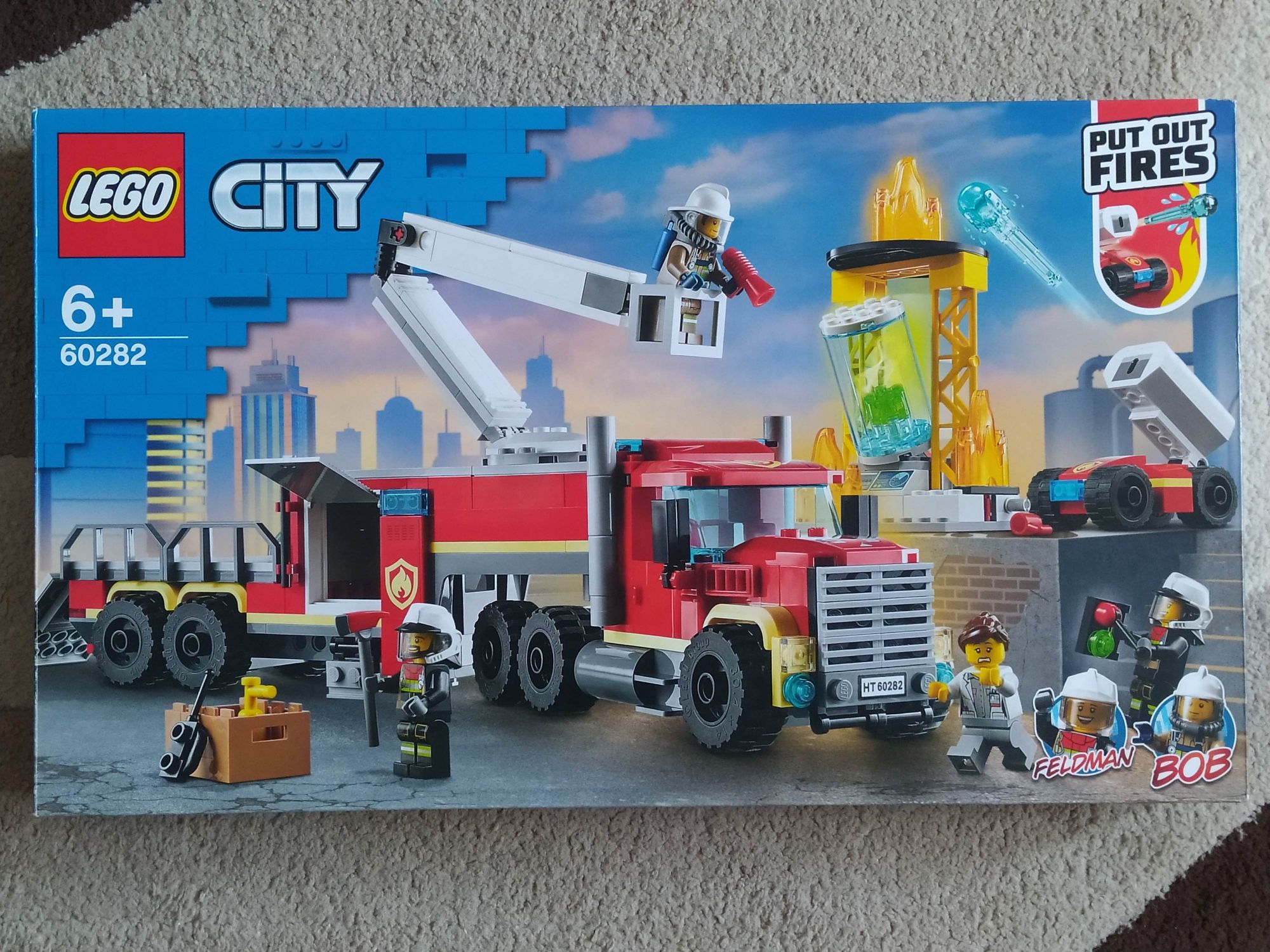 WYSYŁKA 1zł. LEGO City Strażacka jednostka dowodzenia stan Bardzo Dobr