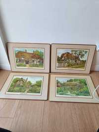 4 podkładki 40x30 pimpernel english cottages