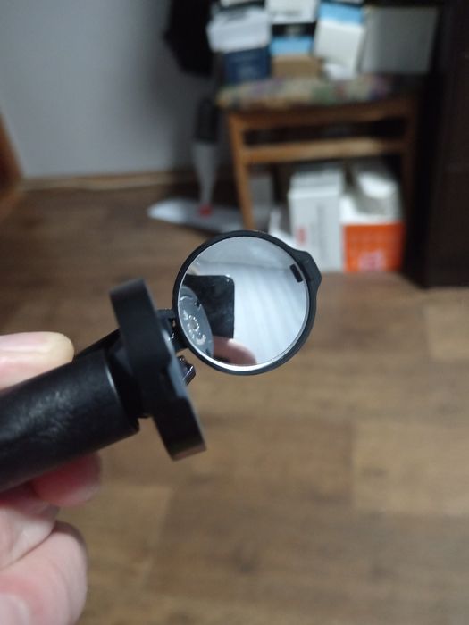 Мини зеркало на торец руля вело мото самокат и др