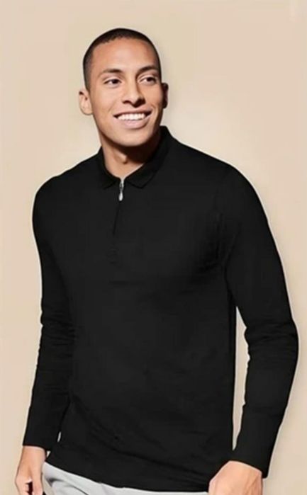 Реглан-поло з довгим рукавом. 100% бавовна.