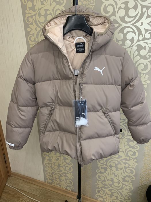 Пуховик Puma Зима XS-L женский  Беж, Капучино