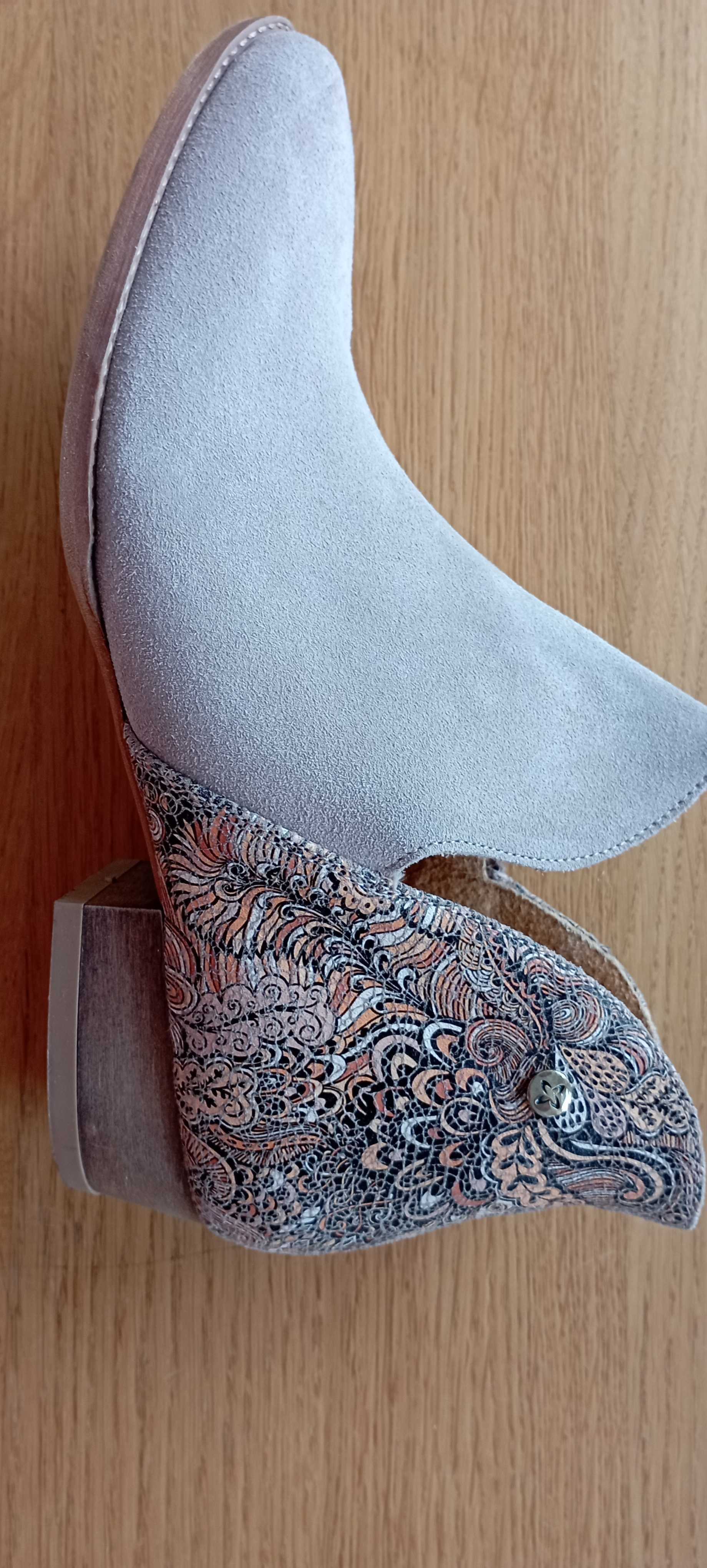 Stylowe botki damskie Maciejka – rozmiar 38