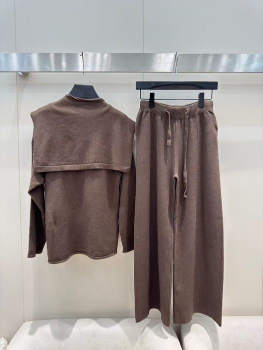 Loro Piana костюм осінній комплект теплий вязаный штани свитер кофта