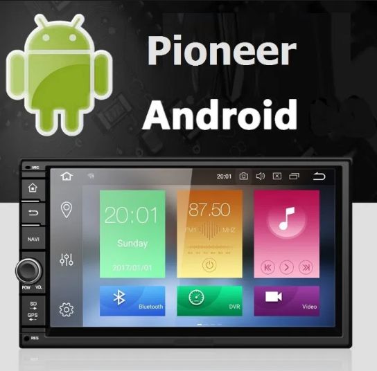 Авто Магнитола DVD Pioneer РМХ 7102 GPS Android 1Din 7" 7058 7059 7054