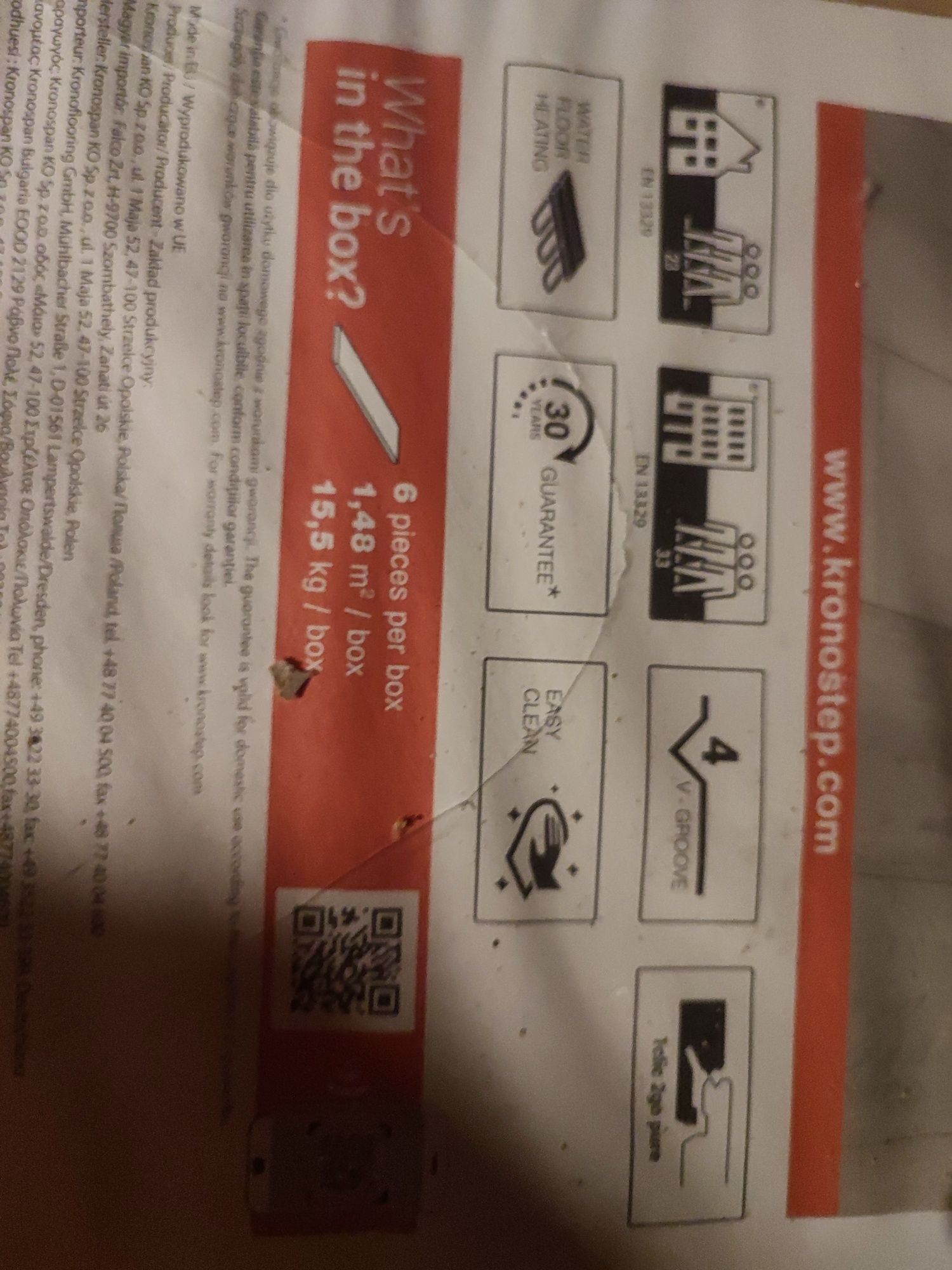 Panele podłogowe AC6 Dąb Fayola 6m2