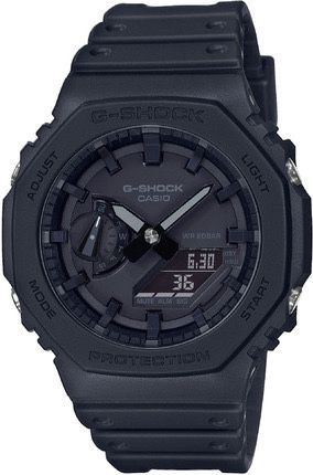 Casio G-Shock GA-2100-1 Чорні Зелені Сині Прозорі Годинник Касіо