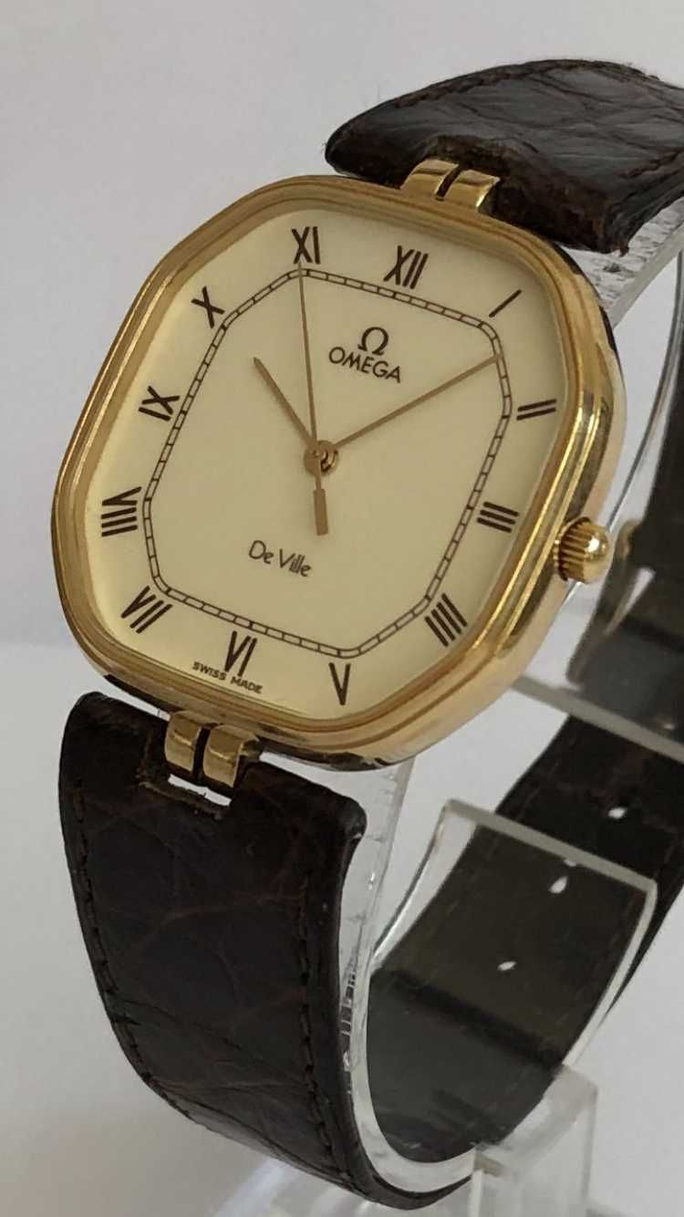 Omega de Ville, wyjątkowy kształt koperty, ekskluzywny, SUPER stan
