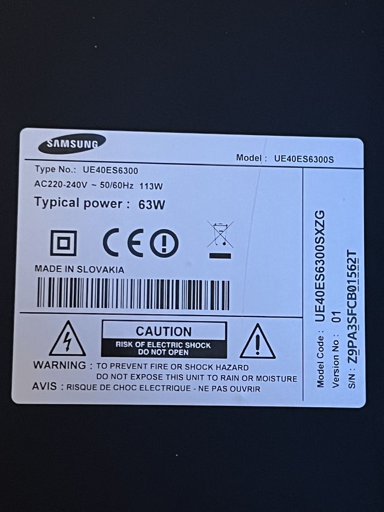 Телевізор 40д SAMSUNG