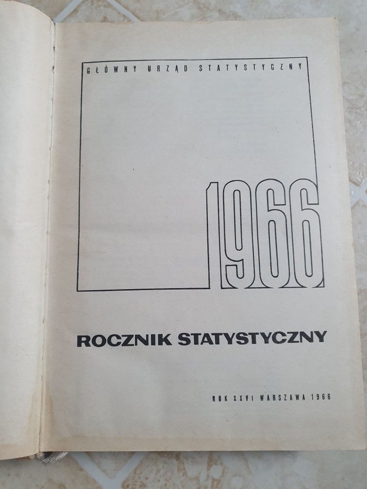 Rocznik statystyczny 1966 GUS