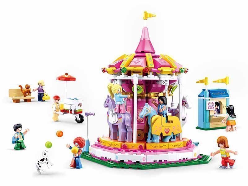 KLOCKI sluban  girl's dream wesołe miasteczko karuzela 762e KOMP. LEGO