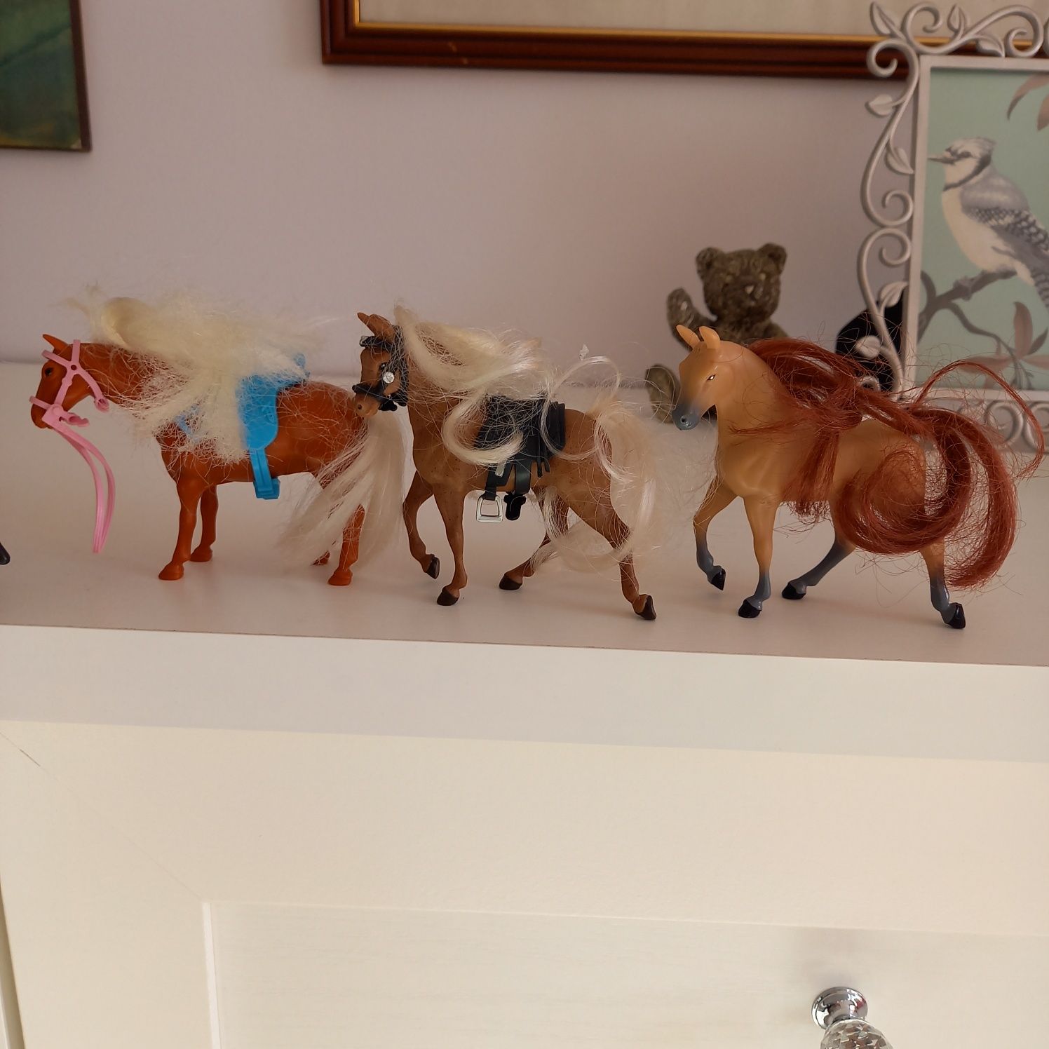 Piękne konie gniade dla dzieci zabawki koniki gniade figurki 8 szt.
