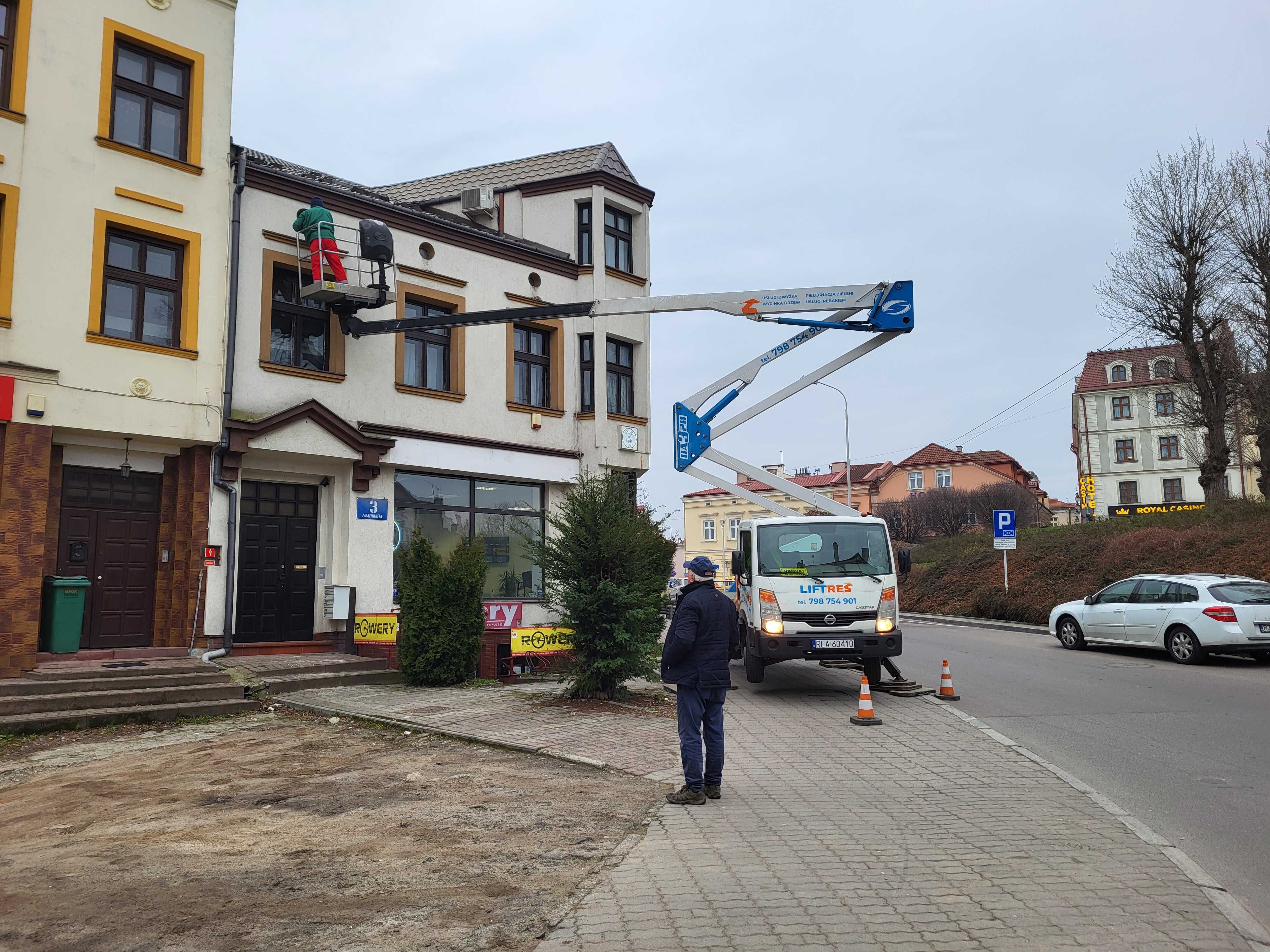 Zwyżka podnośnik koszowy 20m wynajem podnośnika - 7 dni/24 h