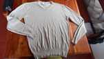 Blusa cinzenta tecido fino (Nova) Homem L