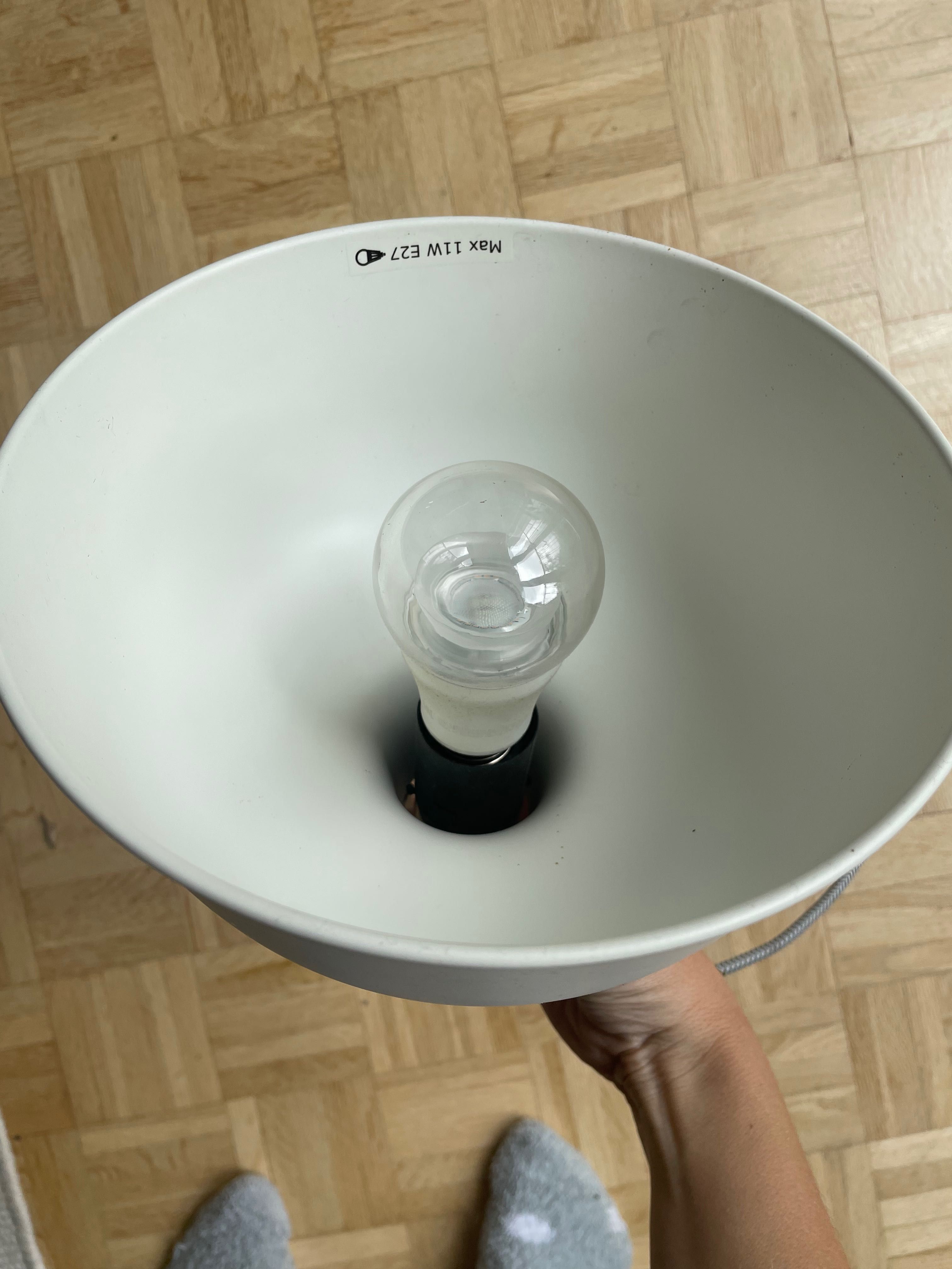 Ranarp biała lampa ikea wisząca 28 cm