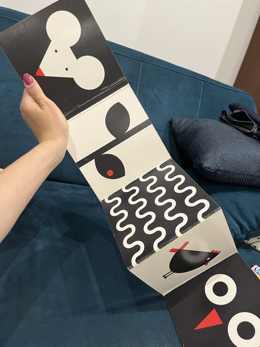 Ksiazeczki kontrastowe plansze czuczu harmonijki zabawki dla niemowlak