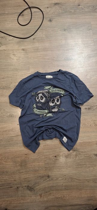 Element X Timber T-Shirt sk8 hip hop rap y2k