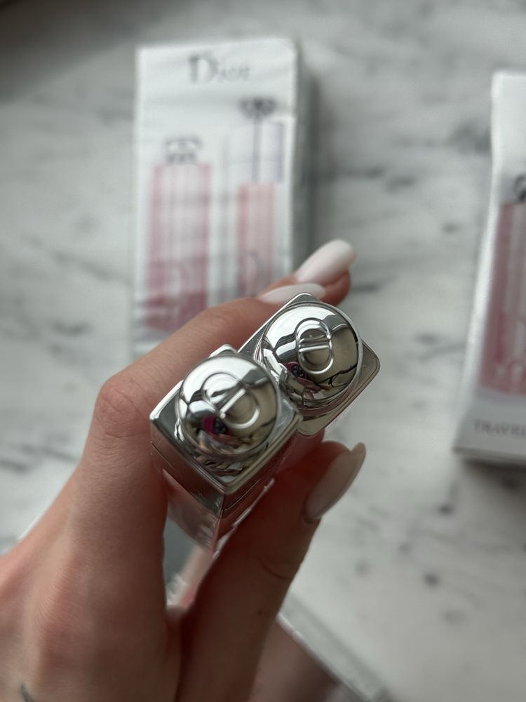 Подарунковий набір Dior з блиску і бальзаму для губ у 001 відтінку