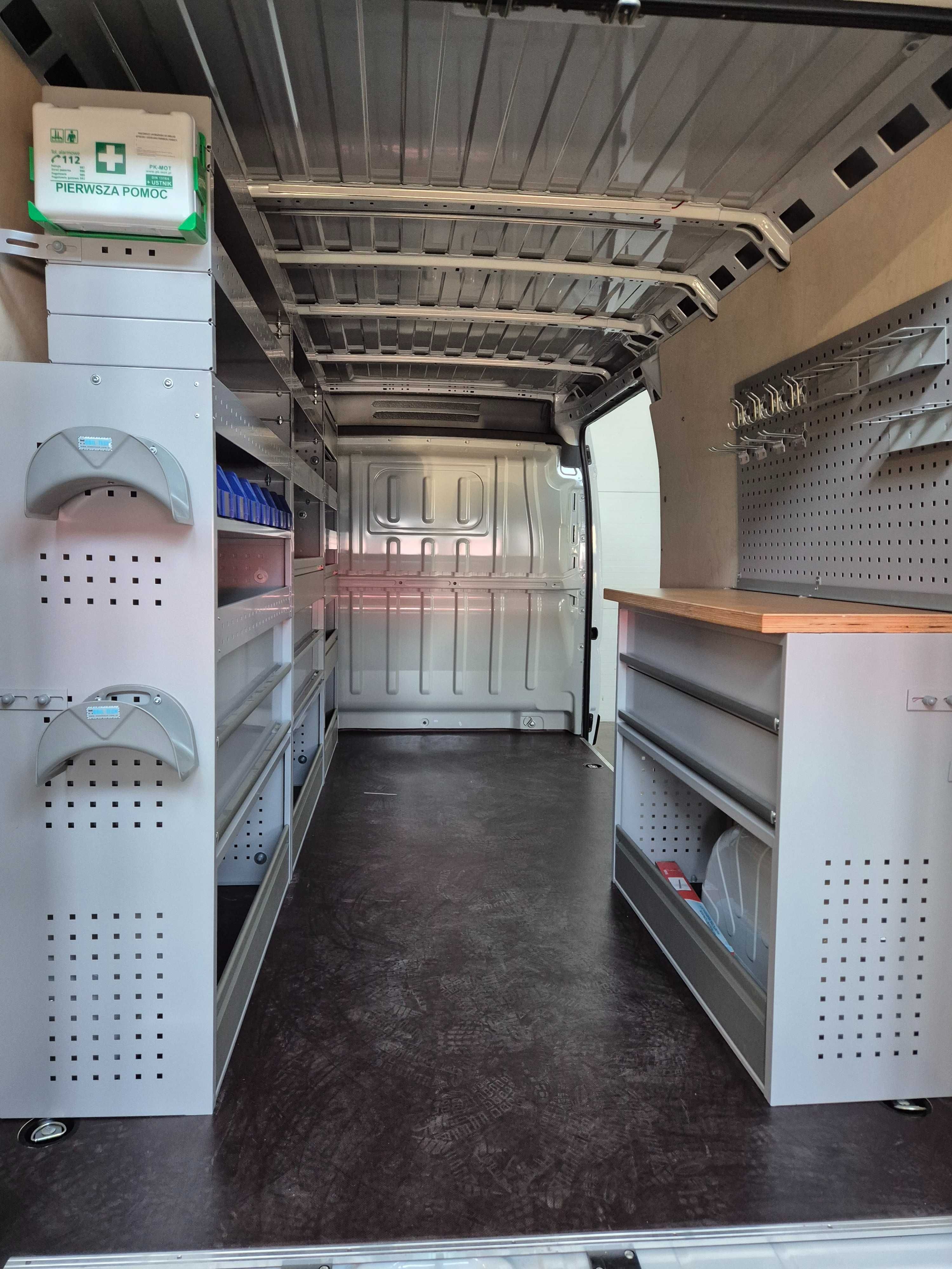 Zabudowa serwisowa warsztatowa Master Ducato L3H2 w 24h z montazem