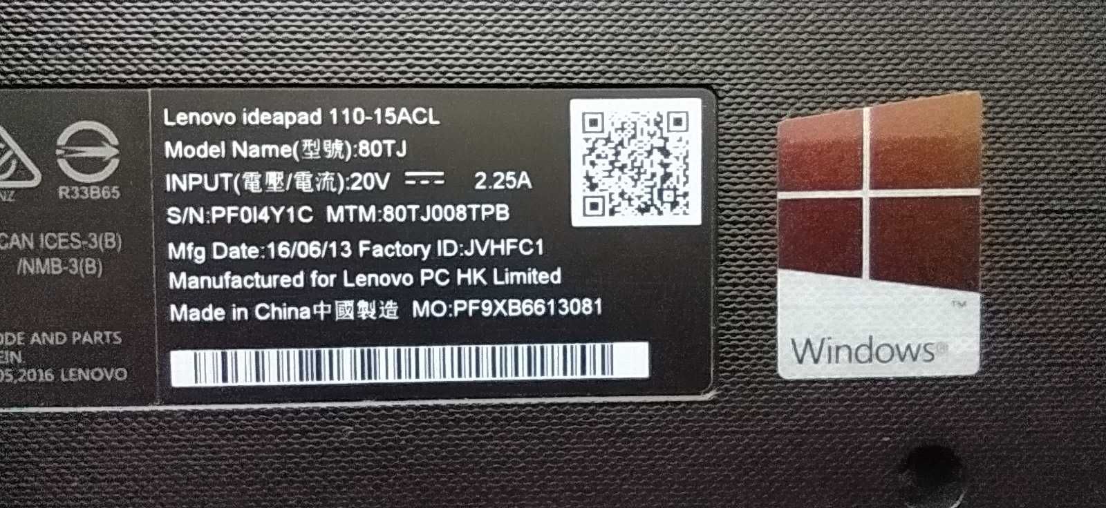 lenovo ideapad 110-15acl