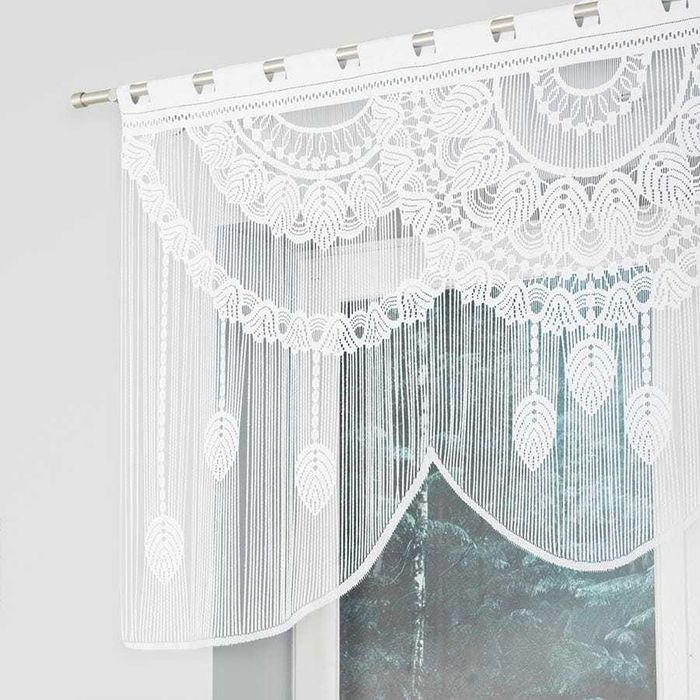 Modna firana typu Makrama, firany zazdrostki, firany do kuchni, sklep