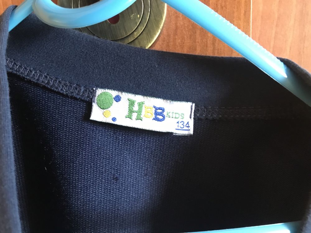 Sweter chłopięcy rozpinany jak bluza granatowy r 134