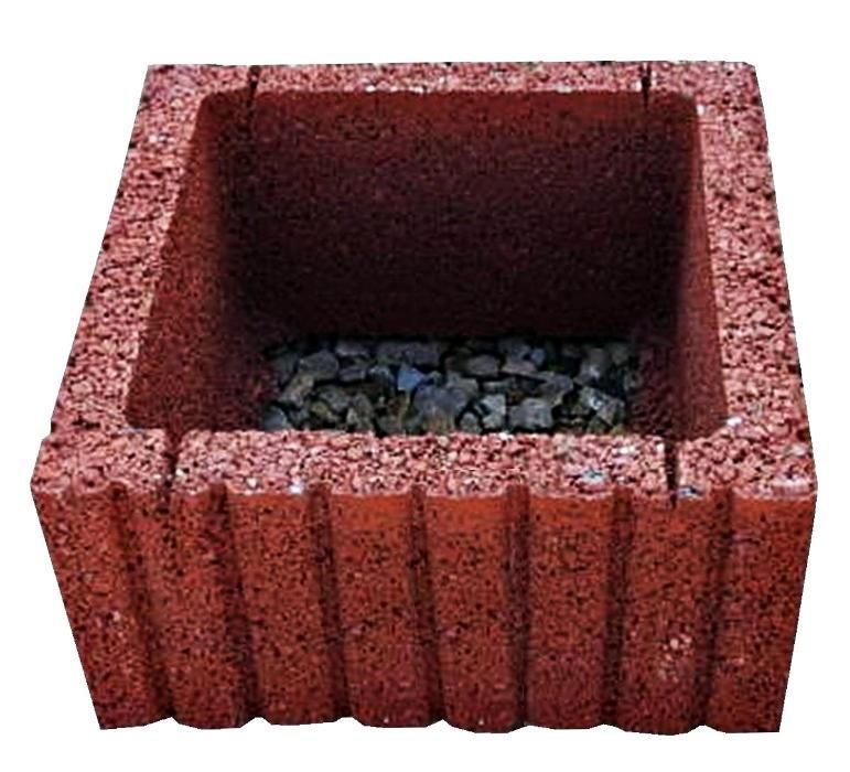 Donica kwadratowa KOLORY 40x40x20cm Betonowa Ogród kurier