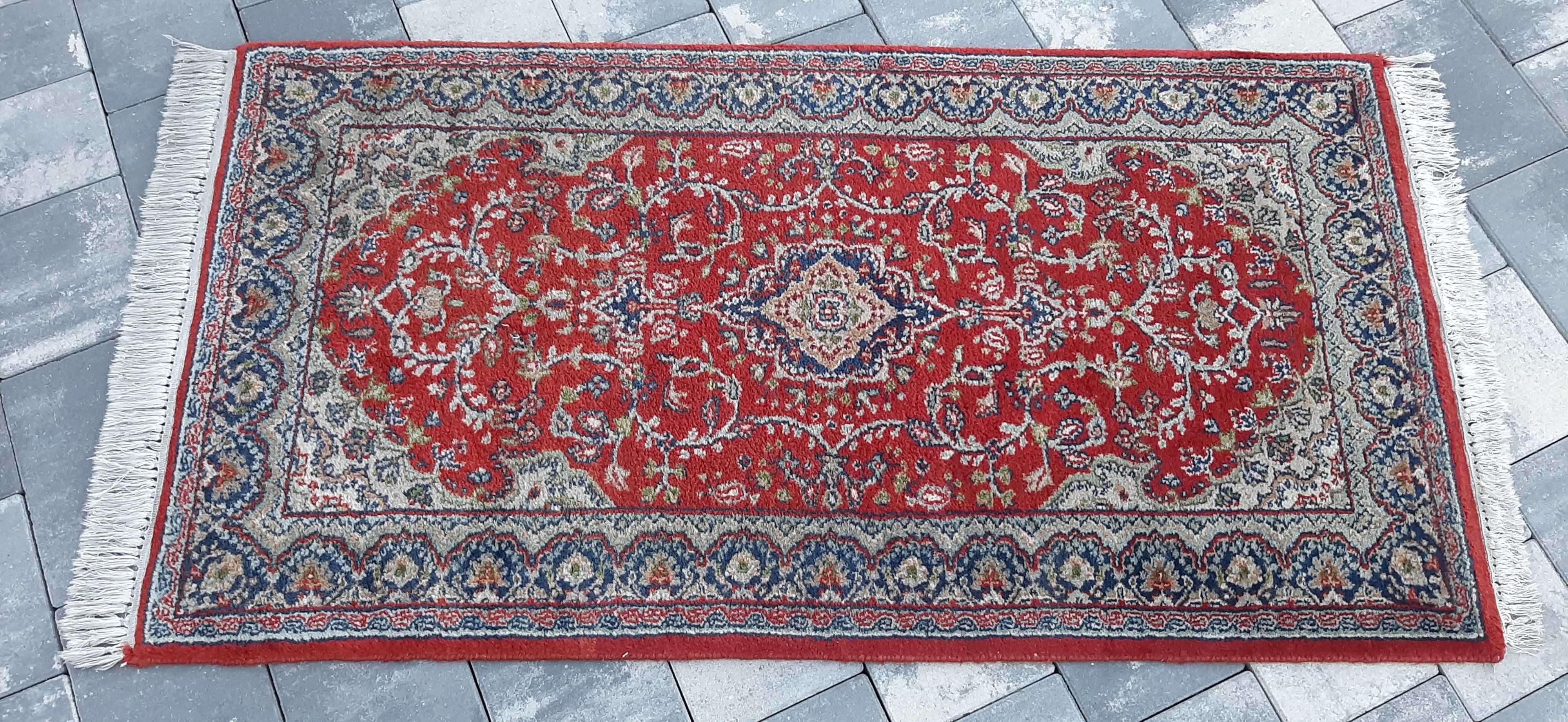 Perski dywan wełniany tkany ręcznie 156 x 76 cm wełna